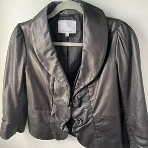Classiques Entier black leather blazer/jacket xsmall